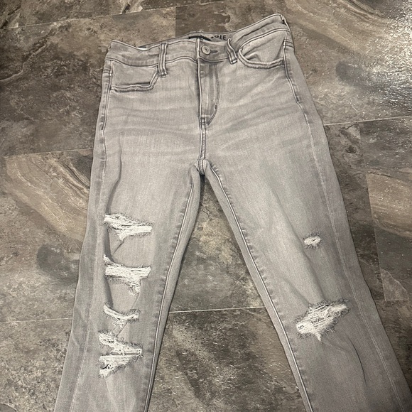 American Eagle Outfitters Light Grey Skinny Jeans - Picture 3 of 5